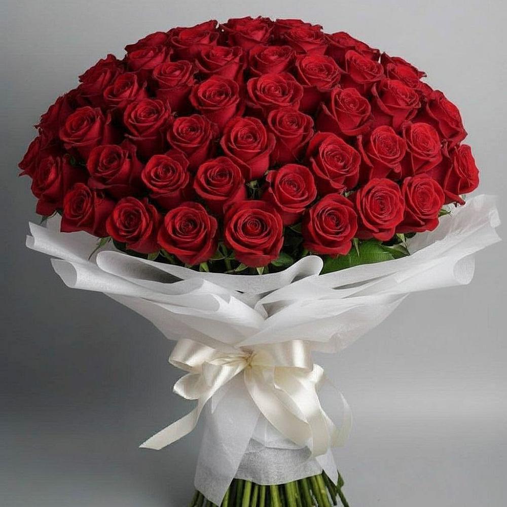 Букет 101 Красная роза Блэк Мэджик в Ильинском Раменский район