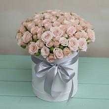 Цветочная композиция из Розы в шляпной коробке в Ильинском Раменский район