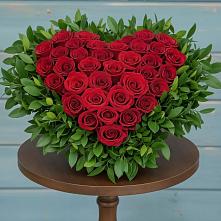 Цветочная композиция из Розы в виде сердца в Ильинском Раменский район