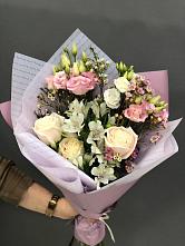 Букет цветов из:  Альстромерии, Розы и Лизиантусы #REPLACE_PRED# Ильинском Раменский район