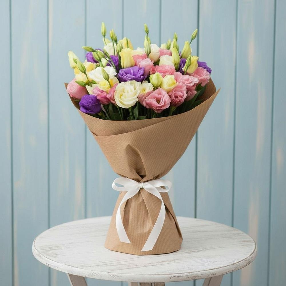 Букет цветов из: Лизиантусы в Ильинском Раменский район