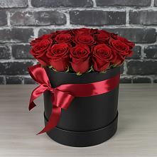 Цветочная композиция из Розы в шляпной коробке в Ильинском Раменский район