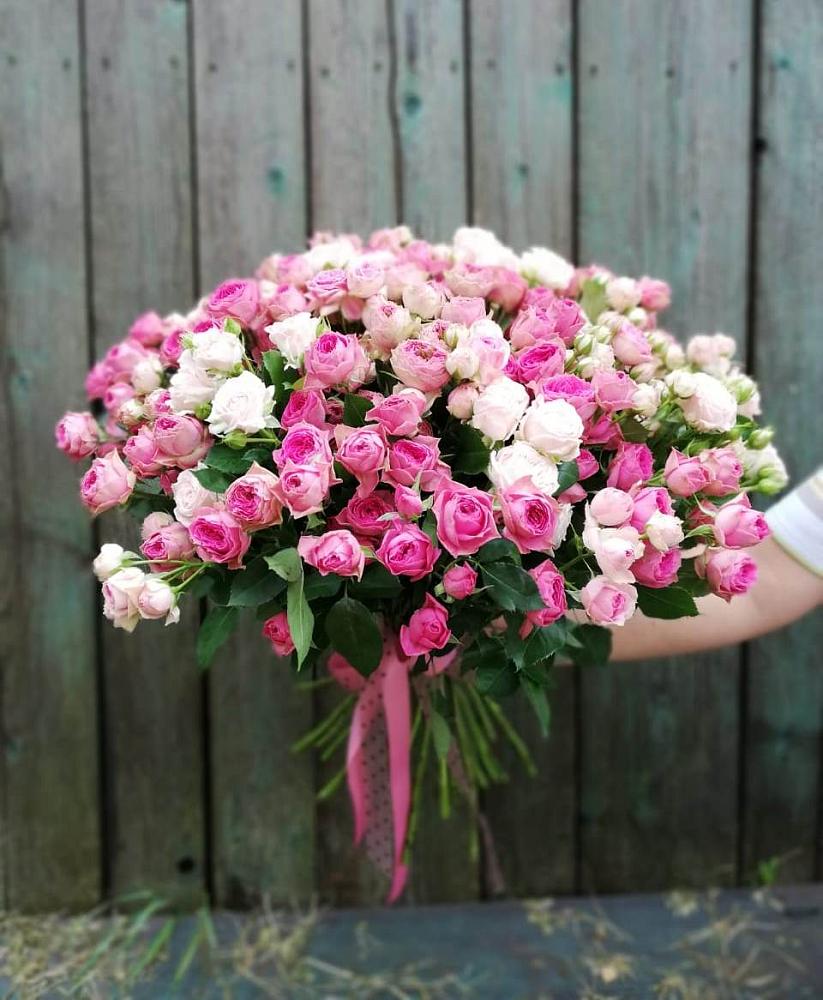 Букет Розовые кустовые розы Натали и Лав Лидия в Ильинском Раменский район