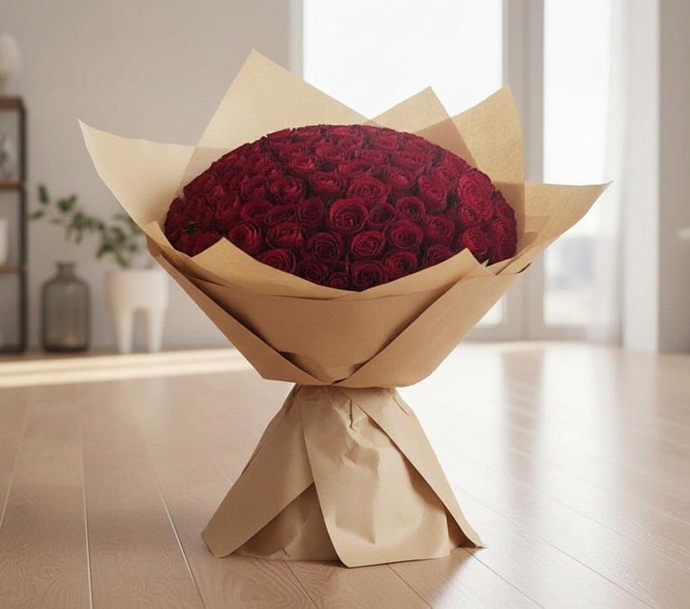 Букет 101 Красная роза в Ильинском Раменский район