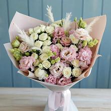 Букет цветов из:  Альстромерии и Розы в Ильинском Раменский район